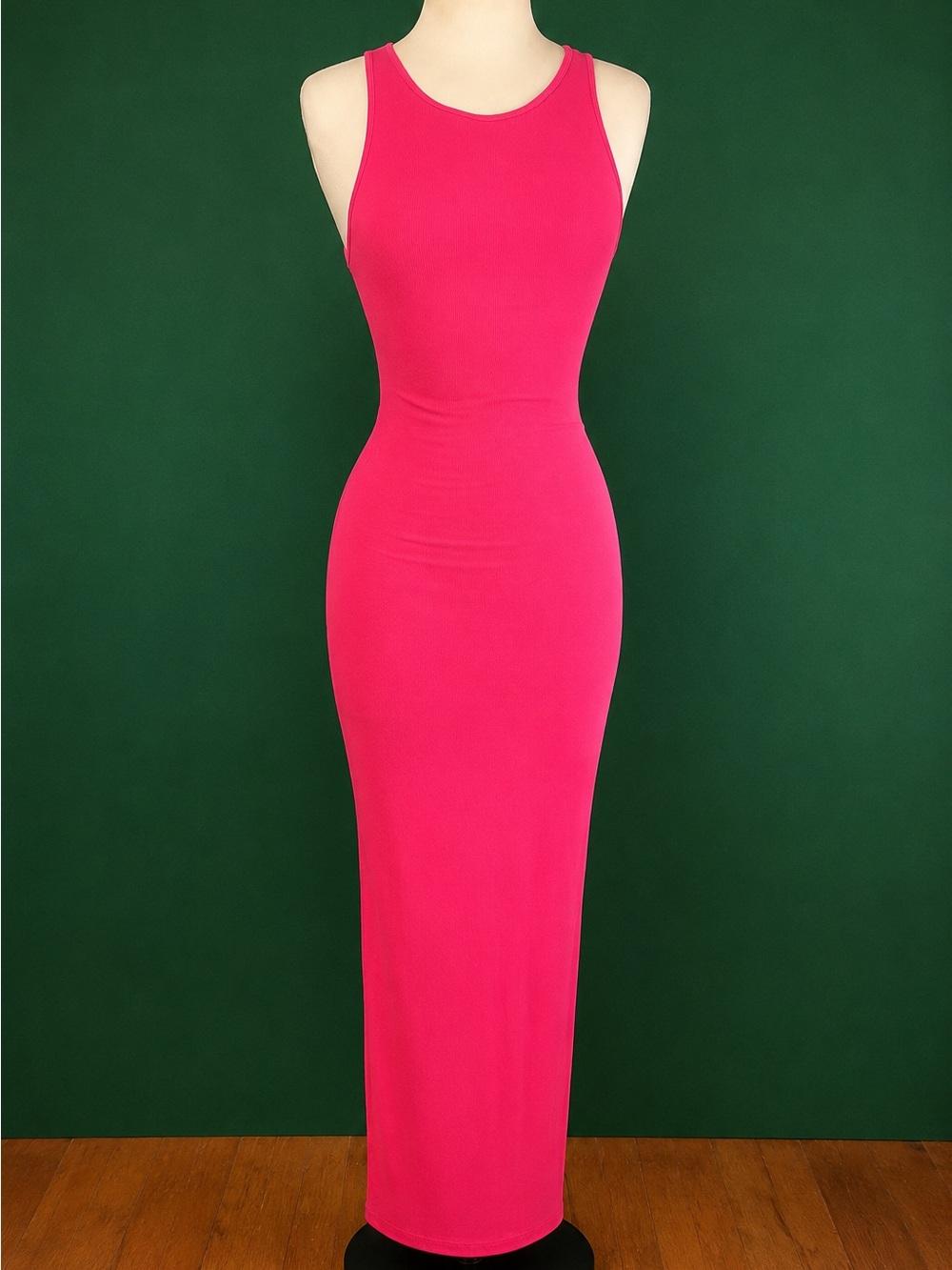 Aria Fuchsia Racerback Maxi Dress